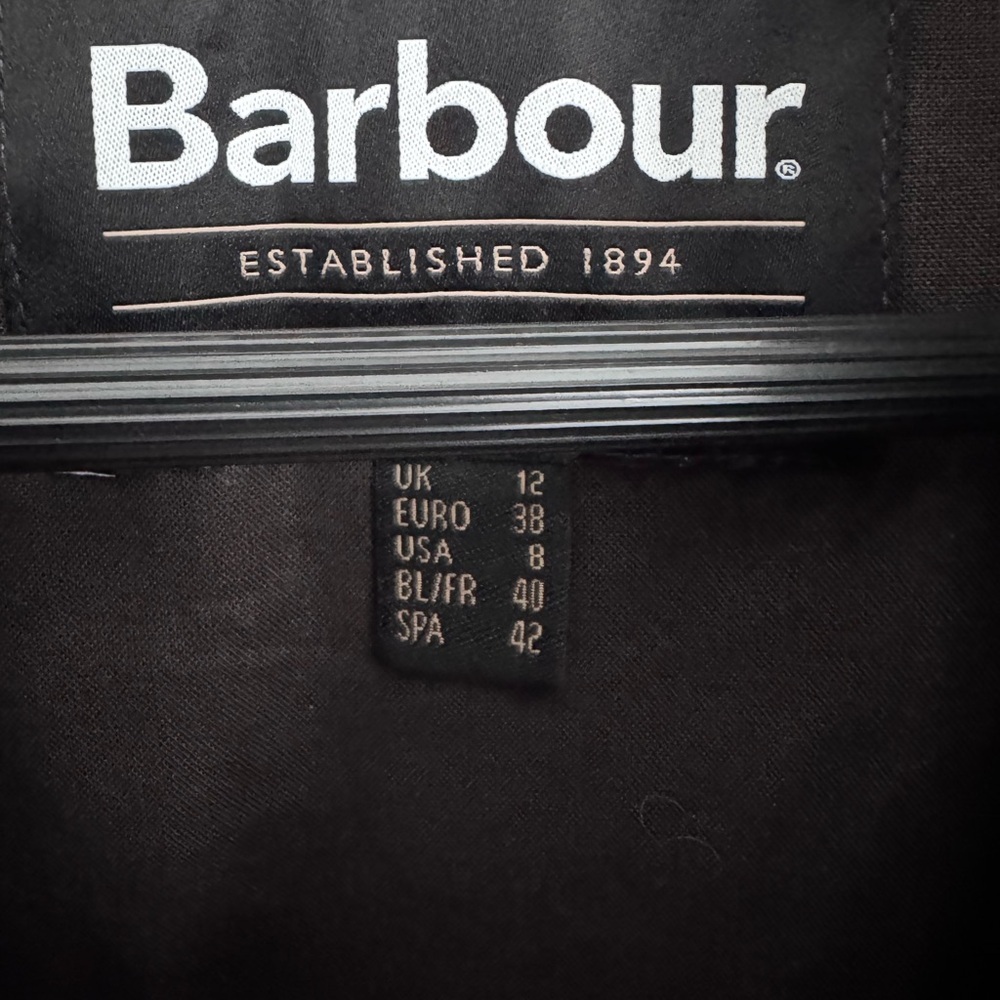 Barbour Croxdale Waxed Cotton Jacket in archive olive size 8 - Picture 6 of 10